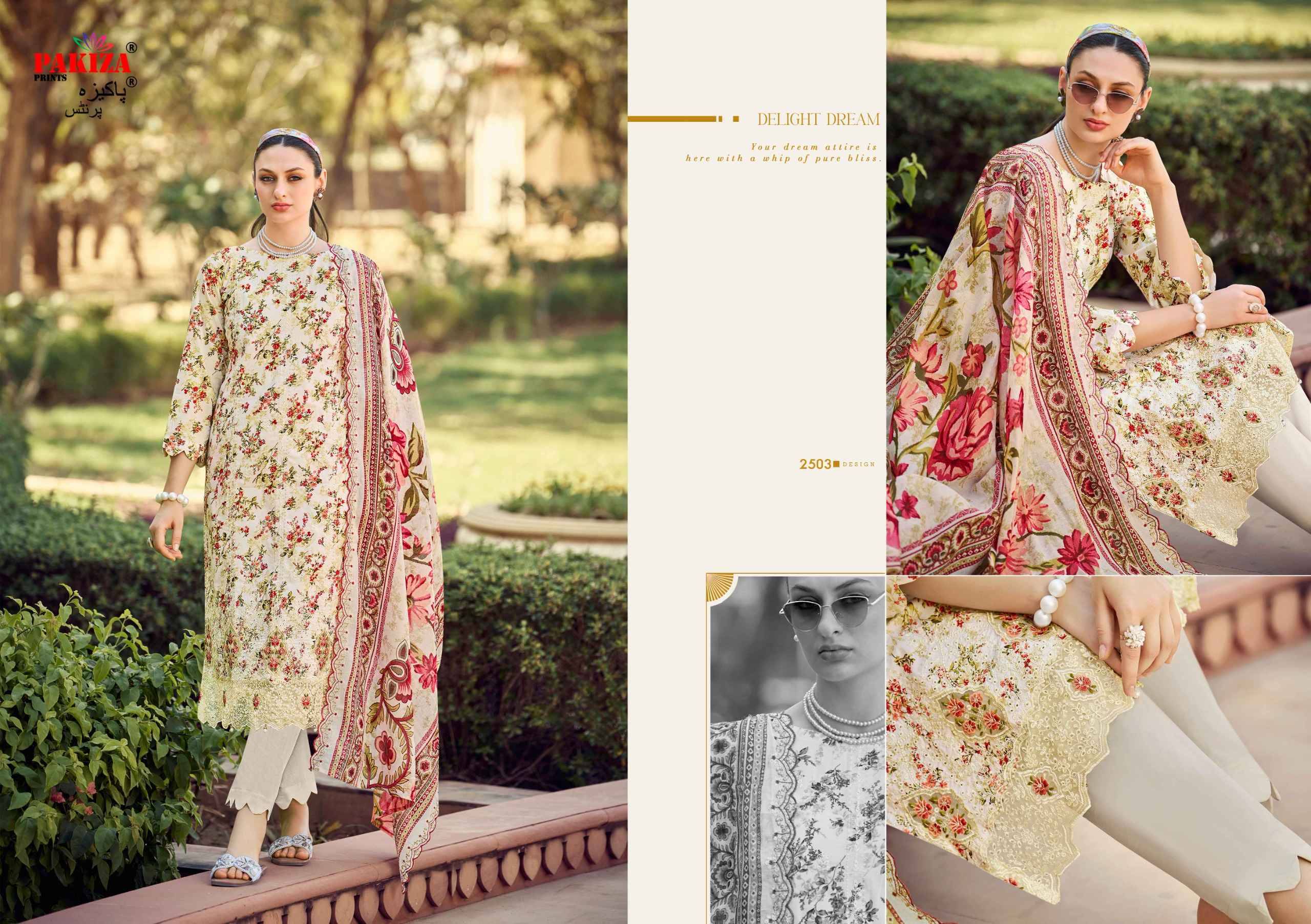 HAYA Vol.25 BY PAKIZA 2501 TO 2510 Series Beautiful Festive Suits Stylish Fancy Colorful Casual Wear & Ethnic Wear Cotton Cambric Lawn Print Dresses At Wholesale Price